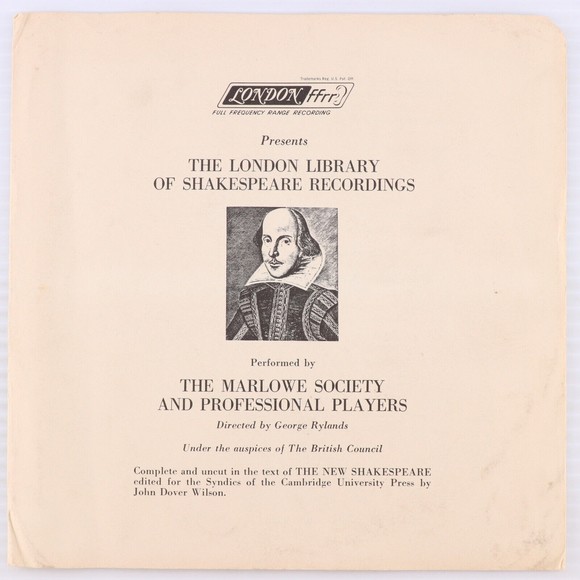 London Library of Shakespeare Recordings Macbeth Hamlet 33 rpm 7" Record DJX-13 - Picture 1 of 16